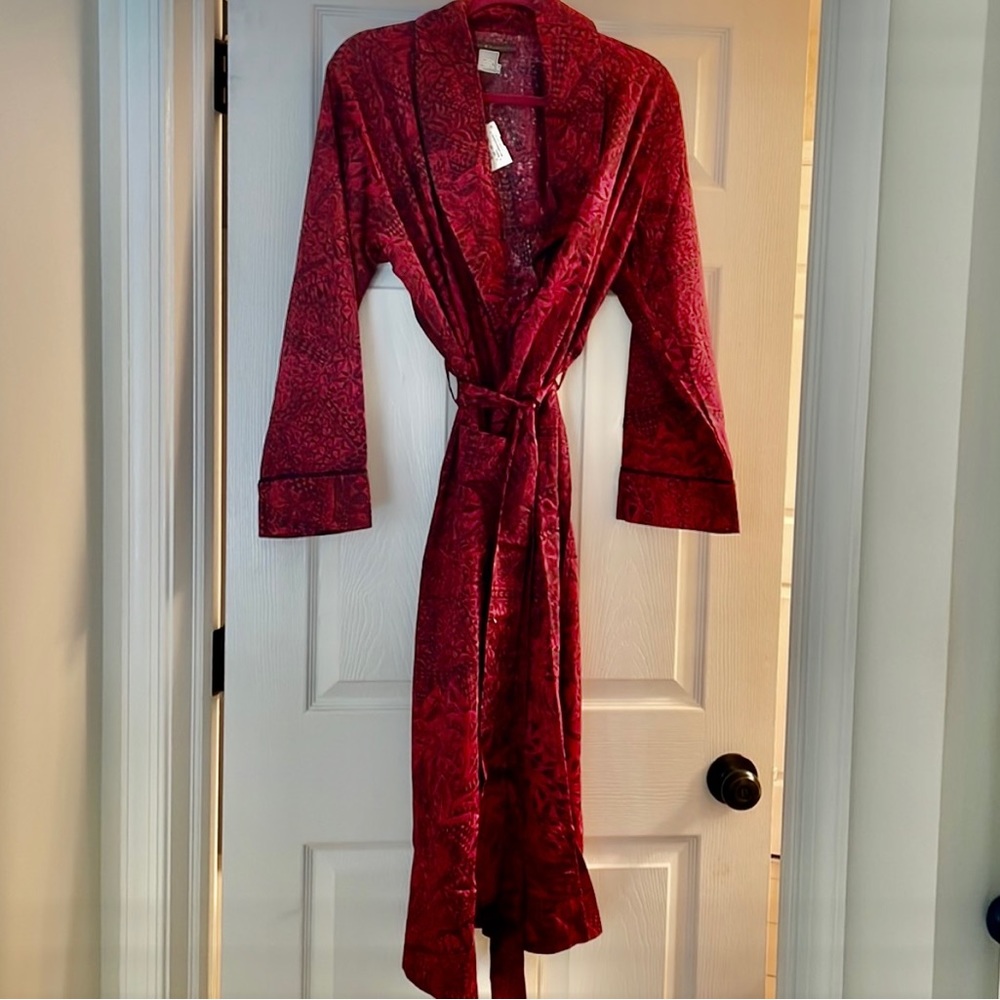 Broccato Robe Peruvian Connection- NEW WITH TAGS Size L PIMA COTTON ROBE